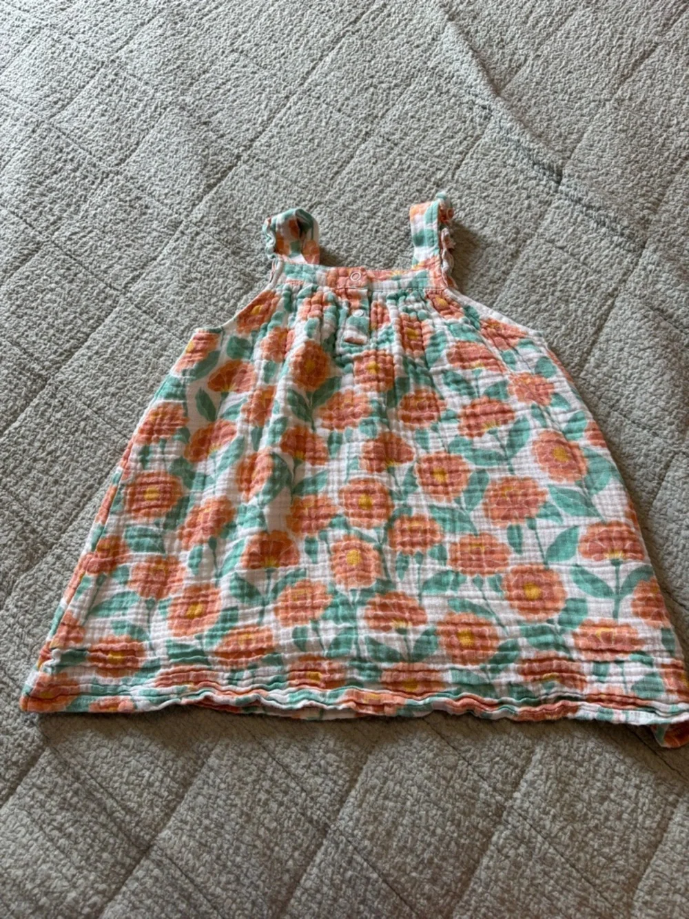 angel dear muslin floral print dress